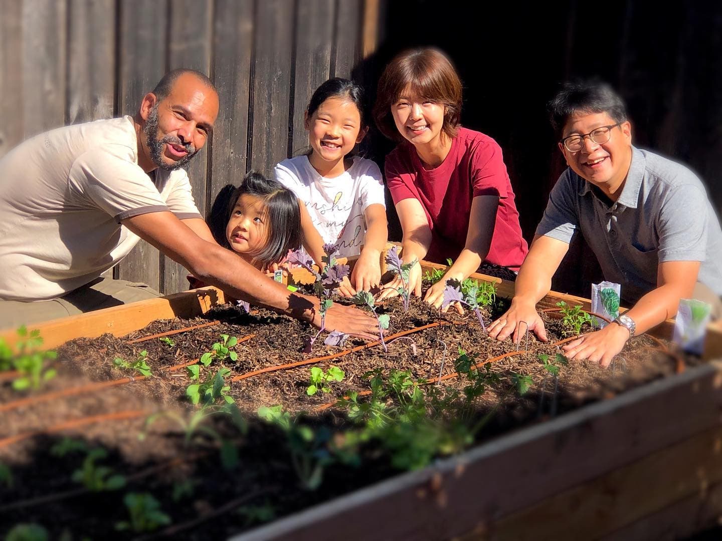 Families learning to garden together at Yarden in Alameda